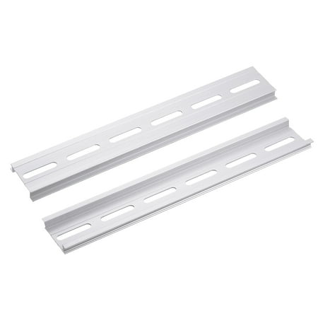 3pcs Aluminum DIN Rails, 8 Inches Long, 35mm Wide, 7.5mm High, Terminal Block Mounting Din Rail