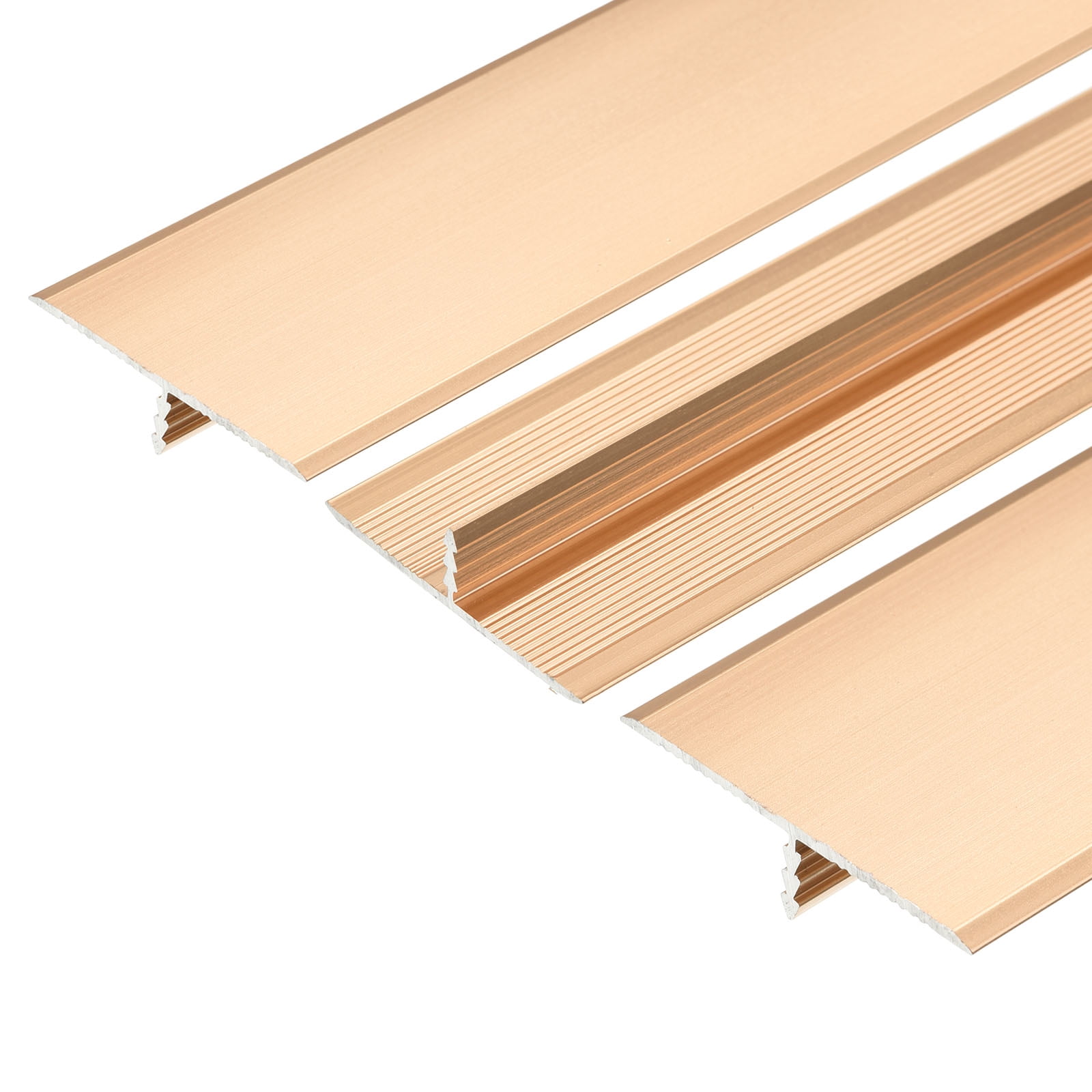 3pcs Aluminum T Molding Floor Transition Strip, Door/Tile/Carpet to