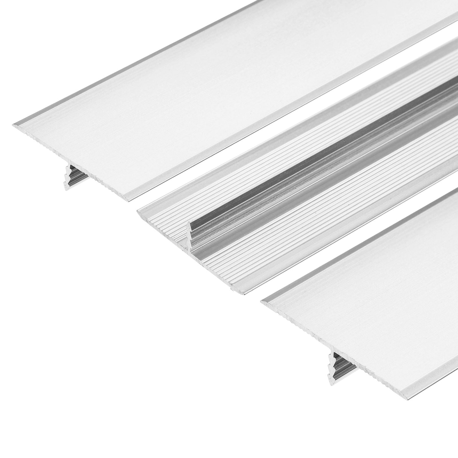 3pcs Aluminum T Molding Floor Transition Strip, Door/Tile/Carpet to