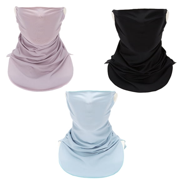3pcs Anti-Radation Protection Gaiter Ear Hanging,Anti-Ultraviolet Sunscreen Mask,Scarf Face Cover