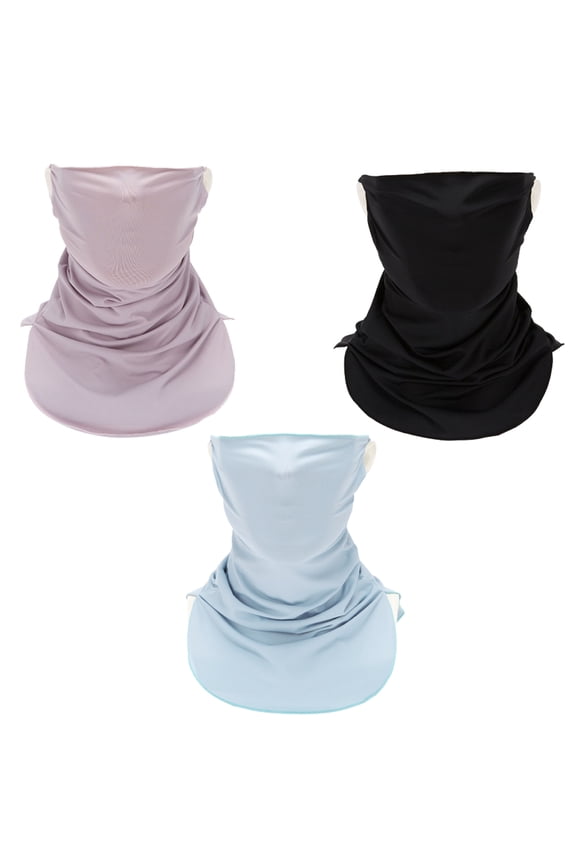 3pcs Anti-Radation Protection Gaiter Ear Hanging,Anti-Ultraviolet Sunscreen Mask,Scarf Face Cover