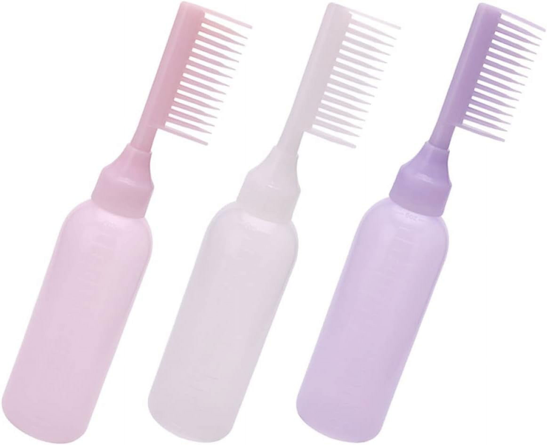 3pcs Applicators White, Dyeing Pink, Hair Purple Dye Supplies Bottles