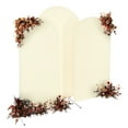 thumbnail image 1 of 3pcs Arch Backdrop Stand+Cover Freestanding Wedding Arch Stand Beige Party Decor, 1 of 16
