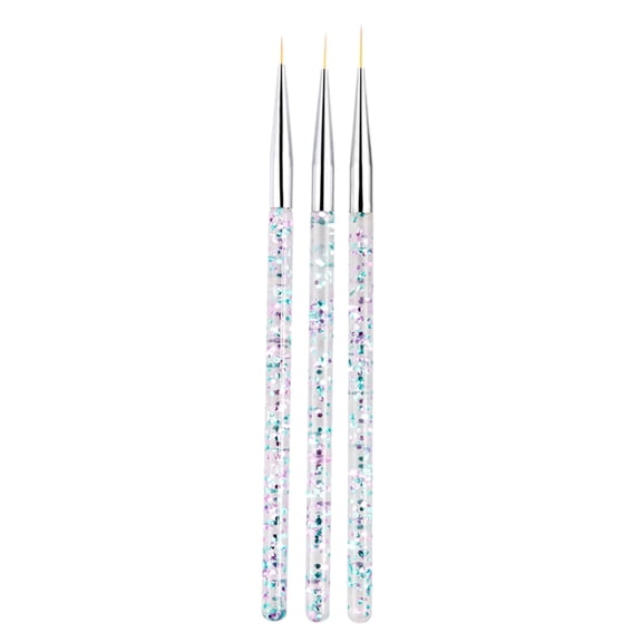 3pcs Art Liner Brushes Acrylic UV Gel Painting Drawing Brush Pen Set Manicure Care Tool for Design