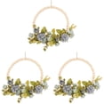 thumbnail image 1 of 3pcs Artificial Flower Wreath Wedding Hanging Flower Wreath Decor Front Door Wreath, 1 of 6