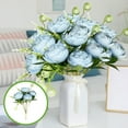 thumbnail image 1 of 3pcs Artificial Flowers, Small Silk Flowers for Home Decor Indoor Fake Bouquet Faux Floral Arrangements Dining Table Centerpieces for Kitchen Bridal Wedding Party Decor Champagne, 1 of 6