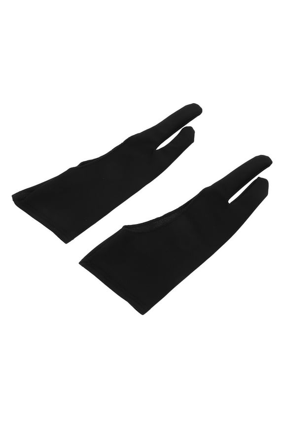 STRANDCHIC Sketch Gloves Black for Tablet and Paper Use, 3 Pieces, Comfortable and Precise Drawing Accessories
