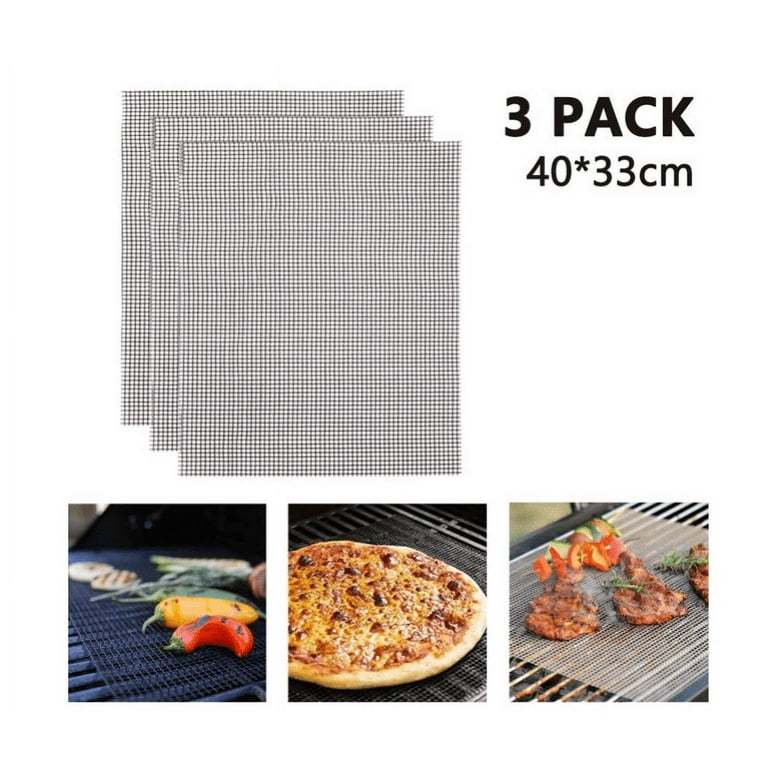 BBQ Grill Mesh Mat Non Stick, Barbecue Grilling Mats, Outdoor Grill bbq Mat