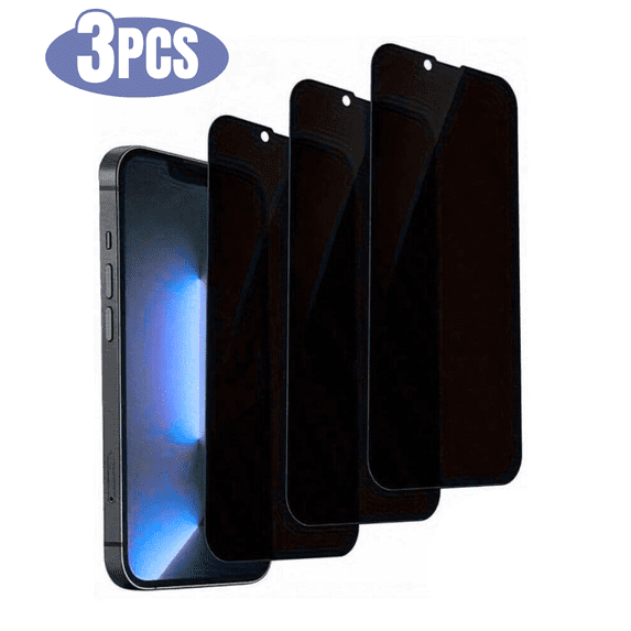 3pcs BLUUMTEK Private Screen for iPhone 14 Plus/ 13 Pro Max Tempered Glass Privacy Screen Protector