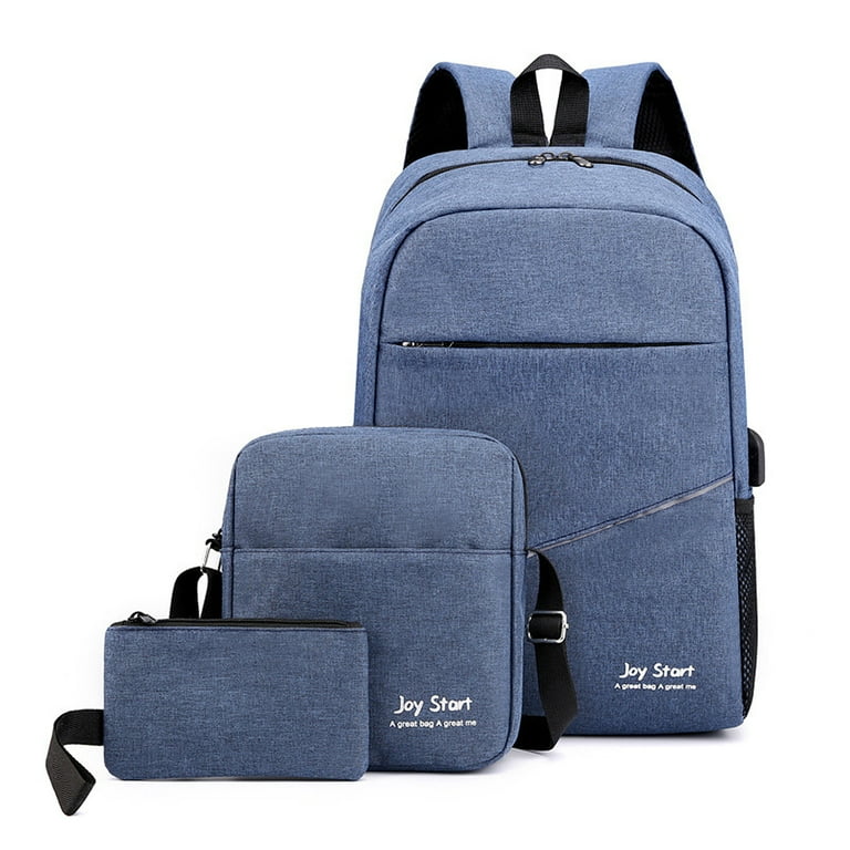 3pcs Backpack Set Women Men Laptop Backpack Shoulder Bag Small Pocket for  Travel School Business Work College Fits Up to 15.6inches - Walmart.com