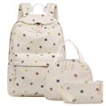 thumbnail image 1 of 3pcs Backpack with Insulated Lunch Box, Lightweight Corduroy Schoolbag Set, Pencil Pouch, 1 of 7