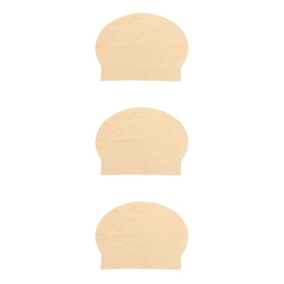 3pcs Adult Latex Bald Caps Wig Caps for Makeup, Costume, Hair Loss, Bald Head Covering Accessories
