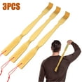 thumbnail image 1 of 3pcs Bamboo Back Scratchers, TSV Traditional Finger Body Relaxation Massager for Scratching Itches, 1 of 9