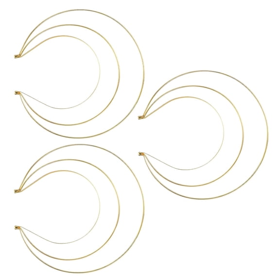 3pcs Baroque Tiara Crown Headbands for Women Three-layer Metal Gold Hair Bands Bridal Wedding Prom Party Accessories