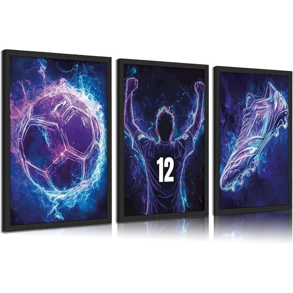 3pcs Basketball Graffiti Canvas Wall Art Retro Abstract Graffiti Teen Wall Decor Pictures Basketball Court Sneakers Posters Prints Paintings for Teen Boys Living Room Bedroom(Only canvas)
