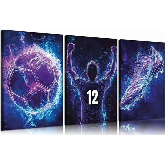 3pcs Basketball Graffiti Canvas Wall Art Retro Abstract Graffiti Teen Wall Decor Pictures Basketball Court Sneakers Posters Prints Paintings for Teen Boys Living Room Bedroom(Only canvas)