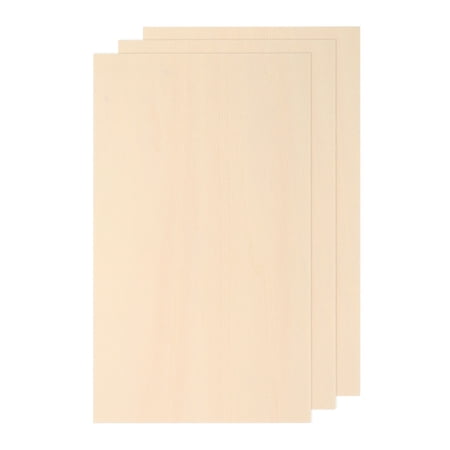 3pcs Basswood Sheets 12 x 9 x 3/16 Inch Unfinished Wood Boards Plywood for DIY Crafts Laser Cutting with Smooth Surfaces