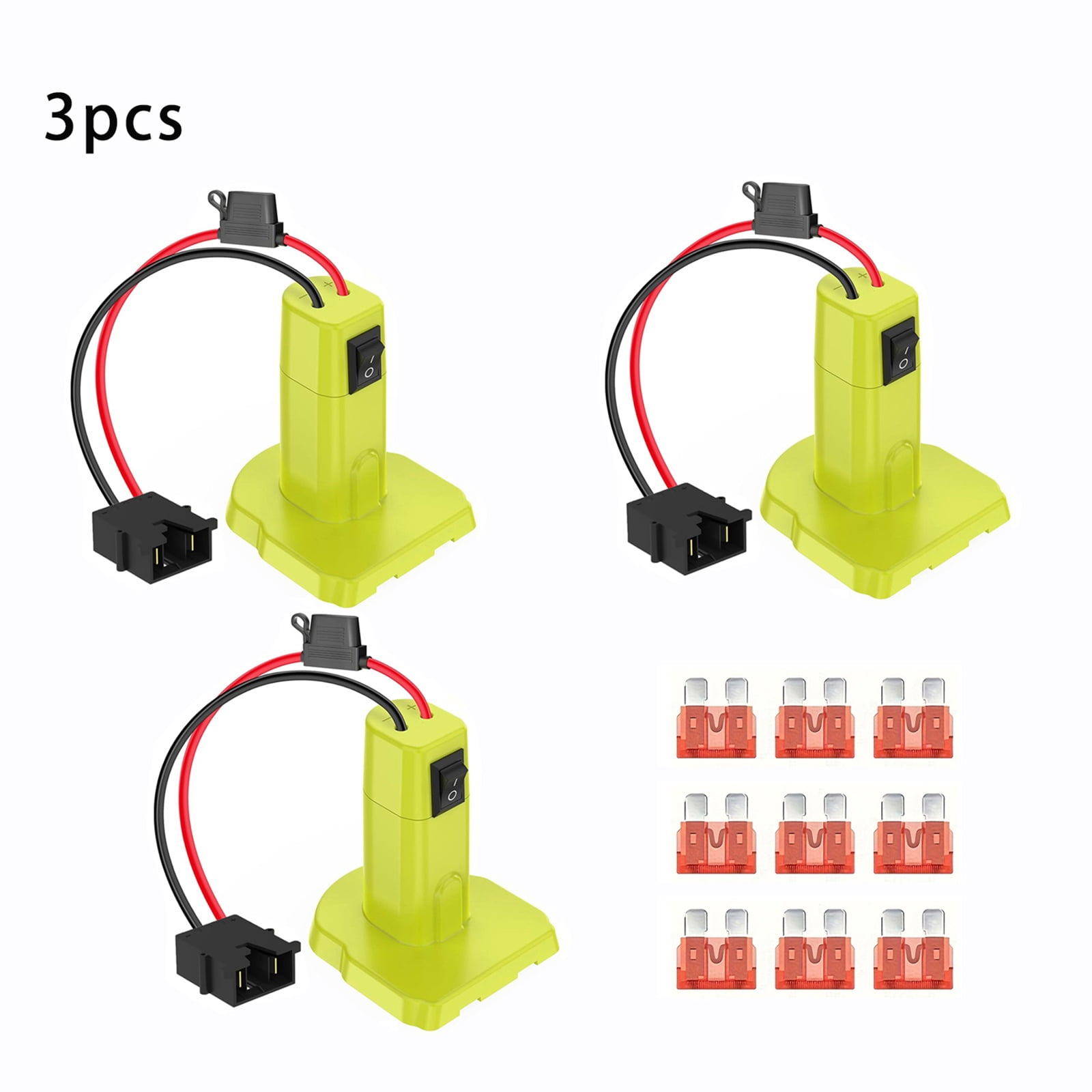 3pcs Battery Adapter Converter For Ryobi 18V ONE+ - Power Wheels ...