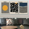 thumbnail image 1 of [3pcs Bauhaus Print Canvas] 3pcs Minimalist Frameless Bauhaus Style Print Canvas Paintings | Decorative Art Geometric Posters for Home Office, Living Room, Bedroom | Unframed Fashionable Themed Wall, 1 of 4