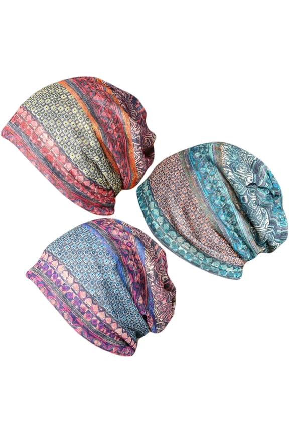 3pcs Beanie Hat for Women, Baggy Slouchy Beanie Chemo Hat Cap Scarf