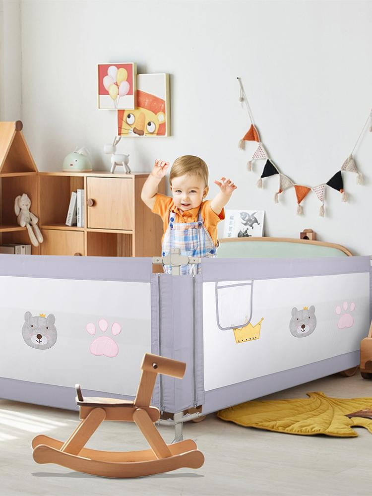 Extra Bed Rails 3pcs Bed Rail for Toddlers, 59 in x 27.5 in Extra Long Bumper Safety ...