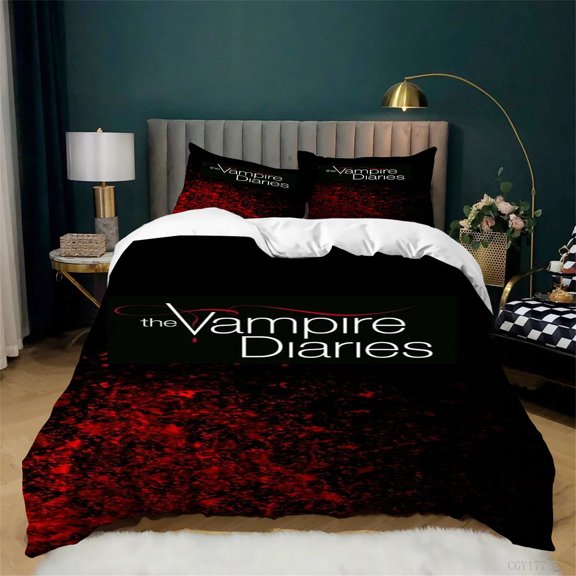3pcs Bedding Duvet Cover Set All Season Lightweight Bedding Set The_Vampire_Movie Comforter Set Queen Size