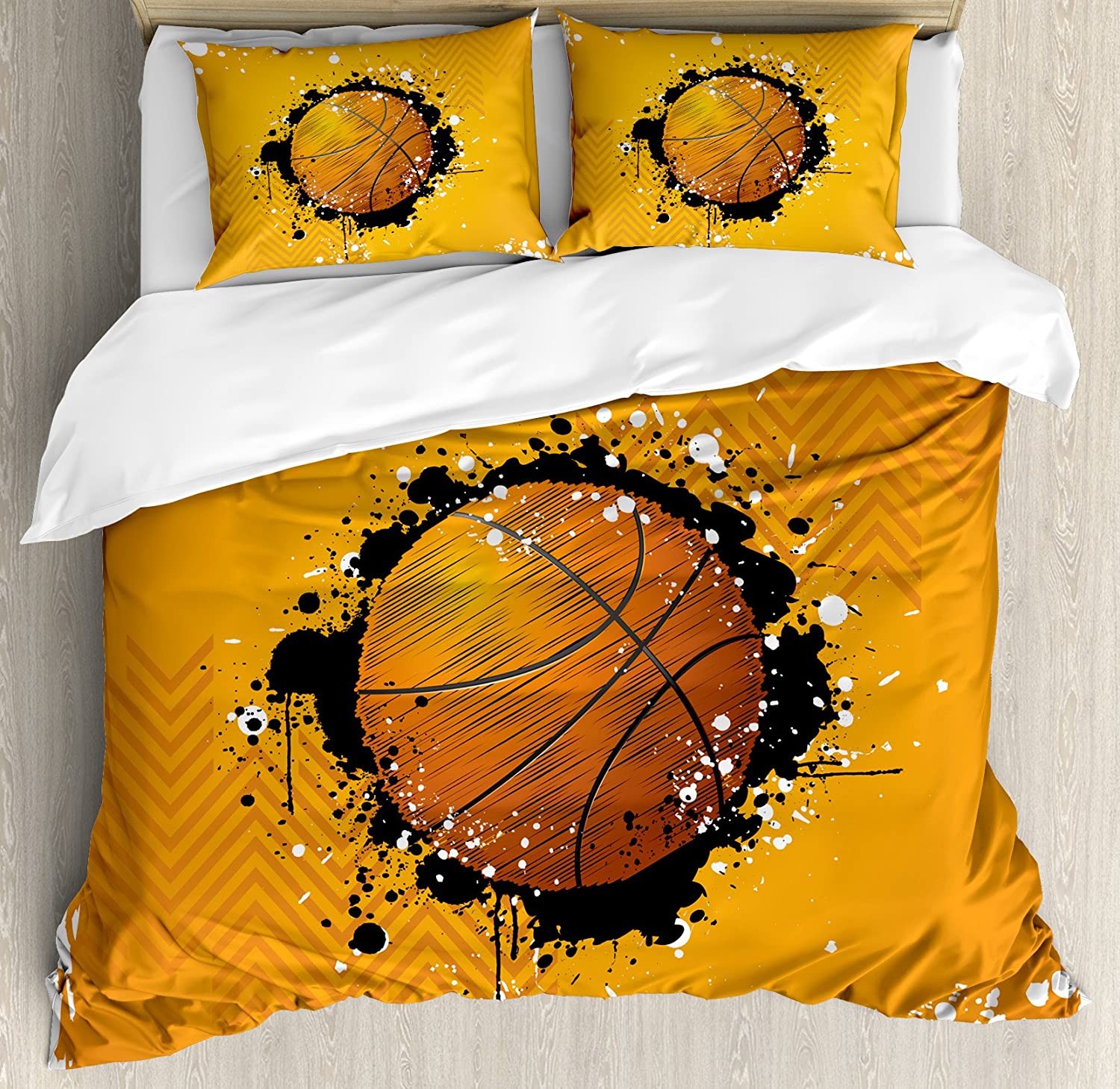 3pcs Bedding Set Basketball Court Stadium Home Textile Duvet Cover