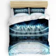 3pcs Bedding Set Ice Hockey Sports Home Textile Duvet Cover Pillow Case