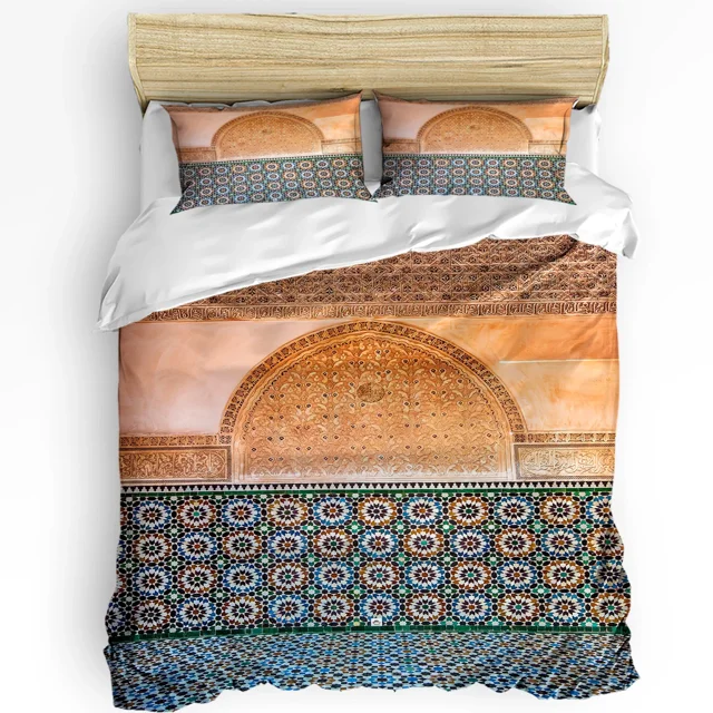 3pcs Bedding Set Morocco Home Textile Duvet Cover Pillow Case Boy Kid