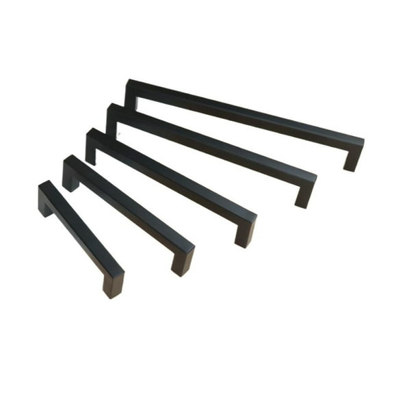 3pcs Black/golden/Silver Square Cabinet Handle Furniture Hardware Stainless Steel Kitchen Door Knobs Cupboard Wardrobe Drawer Pulls