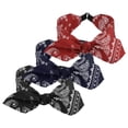 thumbnail image 1 of 3pcs Bow Knotted Wide Headbands Fashion Hair Accessories for Women Black Red Navy Blue 2.28" Width, 1 of 7