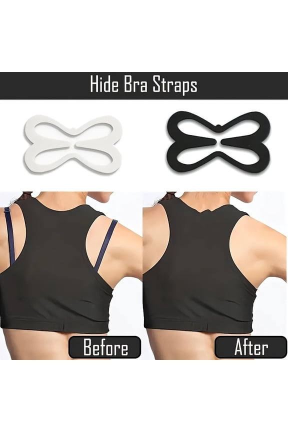 3pcs Bra Strap Clips, Bra Converter Racerback Strap Holders for Slipping Anti-Slip Buckles Conceal Tool
