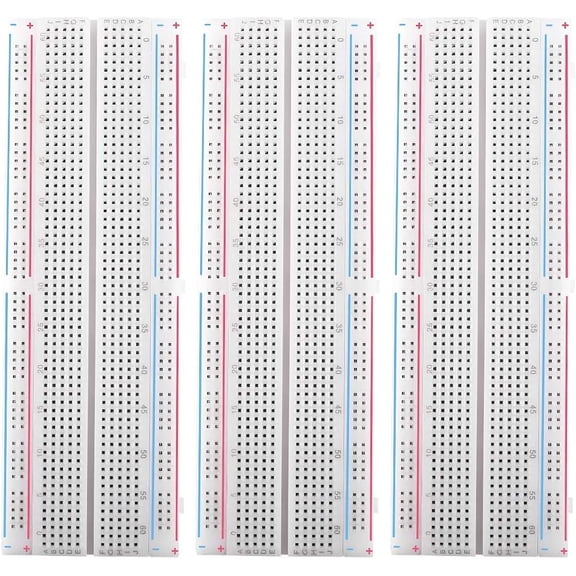 3pcs Breadboard 830 Point Solderless Prototype PCB Board Kit for Arduino Proto Shield Distribution Connecting Blocks