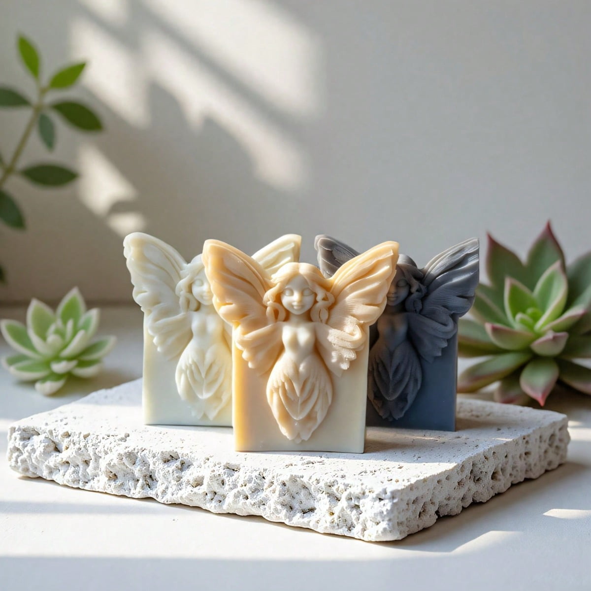 3pcs Butterfly Wizard Silicone Molds - Perfect for Candle Making, Soap Crafting, Resin Art, Plaster, Clay - Reusable and Easy Release