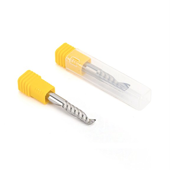 3pcs CNC Bits Single Flute Spiral Router Carbide End Mill Milling Cutter Tools 5mm x 22mm