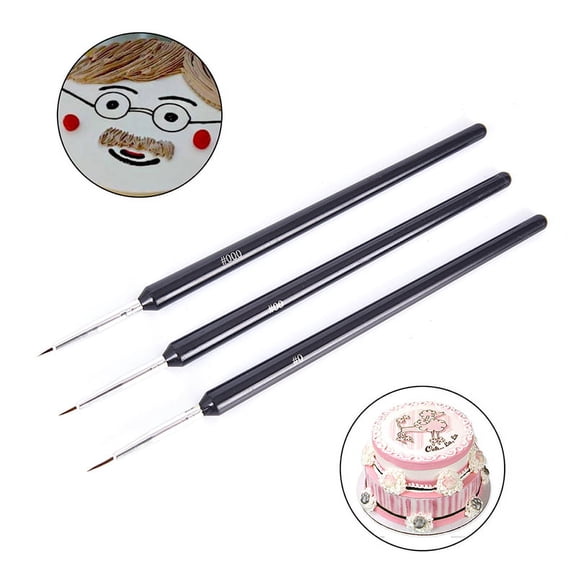 3pcs Cake Icing Decorating Painting Brush Fondant Dusting Sugarcraft DIY Too WA