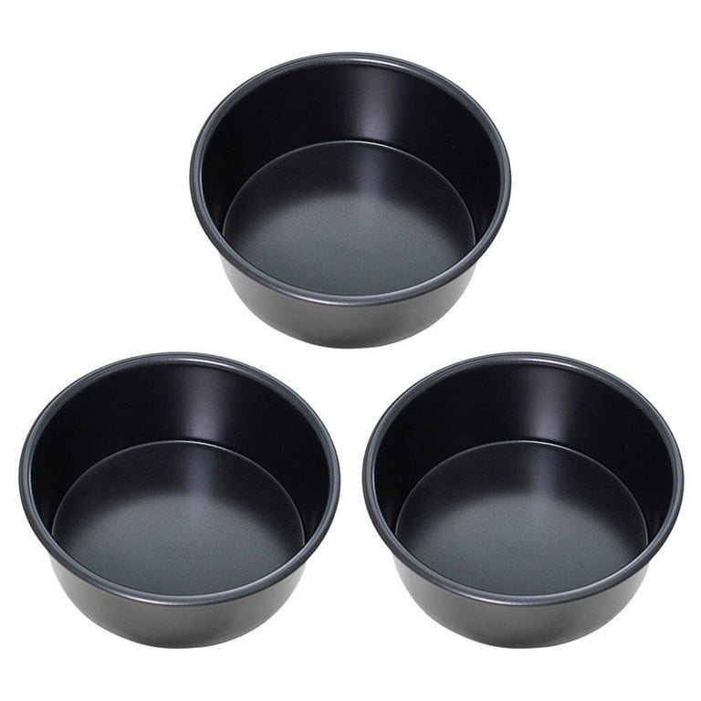 3pcs Cake Pan 4 inch Chiffon Cake Pan Baking Pan Non Stick Baking Pan Tin