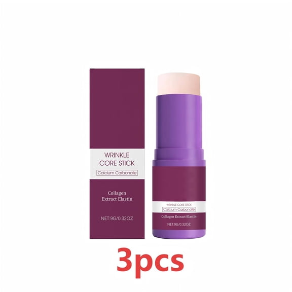 3pcs Calcium Multi Balm Stick for Face, Eyes, Lips & Neck – Korean Collagen Moisturizing Balm with Vitamin D & Shea Butter – Firming, Hydrating & Skin Barrier Care Stick for All Skin Types