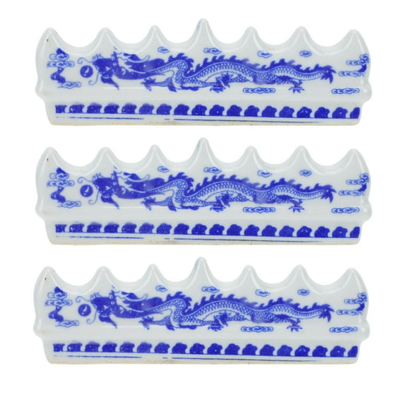 3pcs Ceramic Calligraphy Brush Rest and Painting Stand Supply