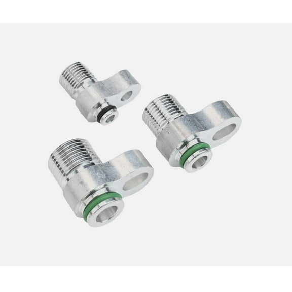 3pcs Car Air Conditioner Radiator Connector Car A/C Lines Condenser Radiator Fitting Adapter Hose AC Compressor Drier For R134A