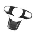 thumbnail image 1 of 3pcs Car Carbon Fiber Steering Wheel Panel Cover Decoration Sticker For F55 F56 F57 2021 2022, 1 of 5