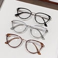 thumbnail image 1 of 3pcs Cat Eye Reading Glasses for Women Blue Light Blocking Readers PC Frame Magnification 2.5x, grey&black&Champagne, 1 of 8