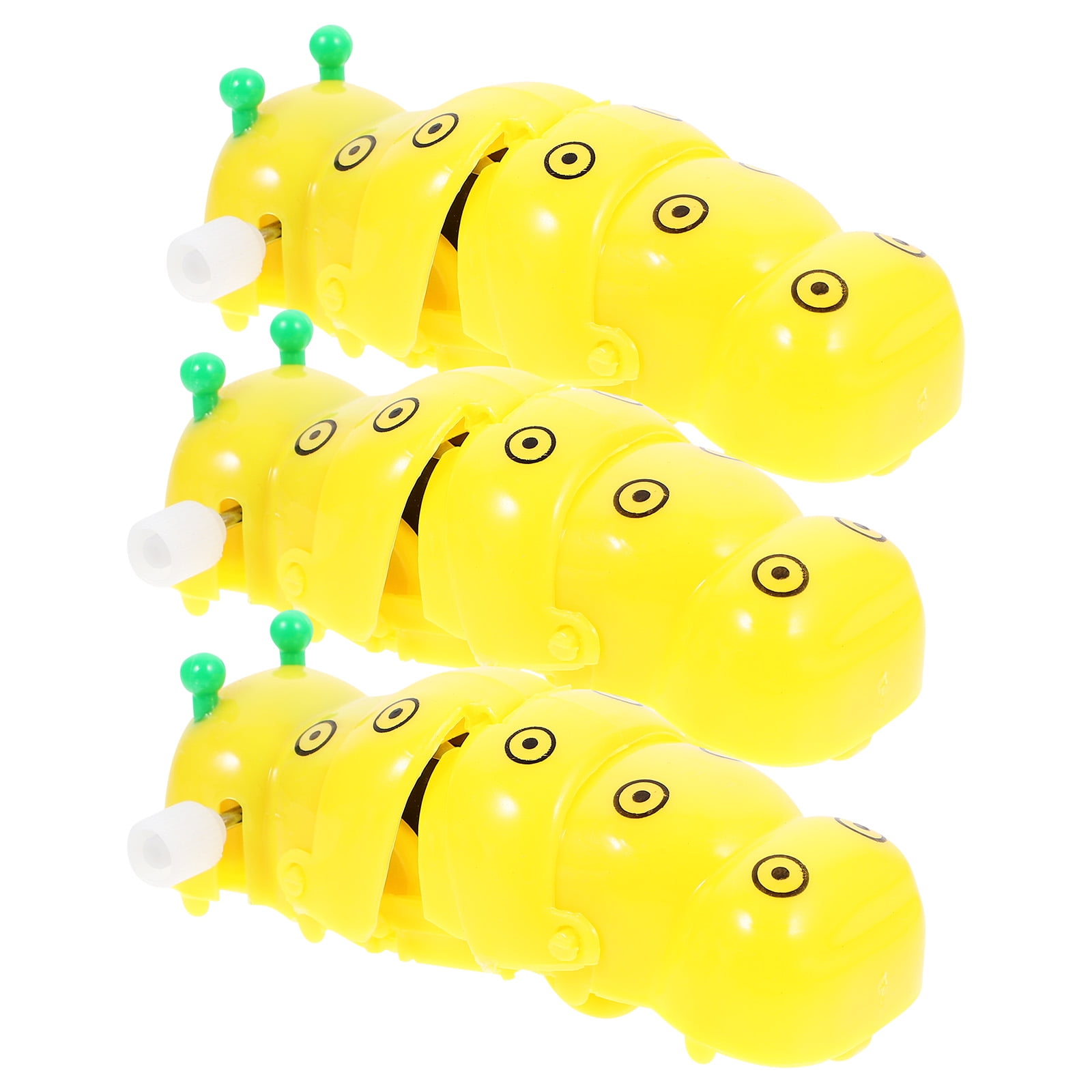 3pcs Caterpillar Wagging Tail Toys Clockwork Cartoon Retractable ...