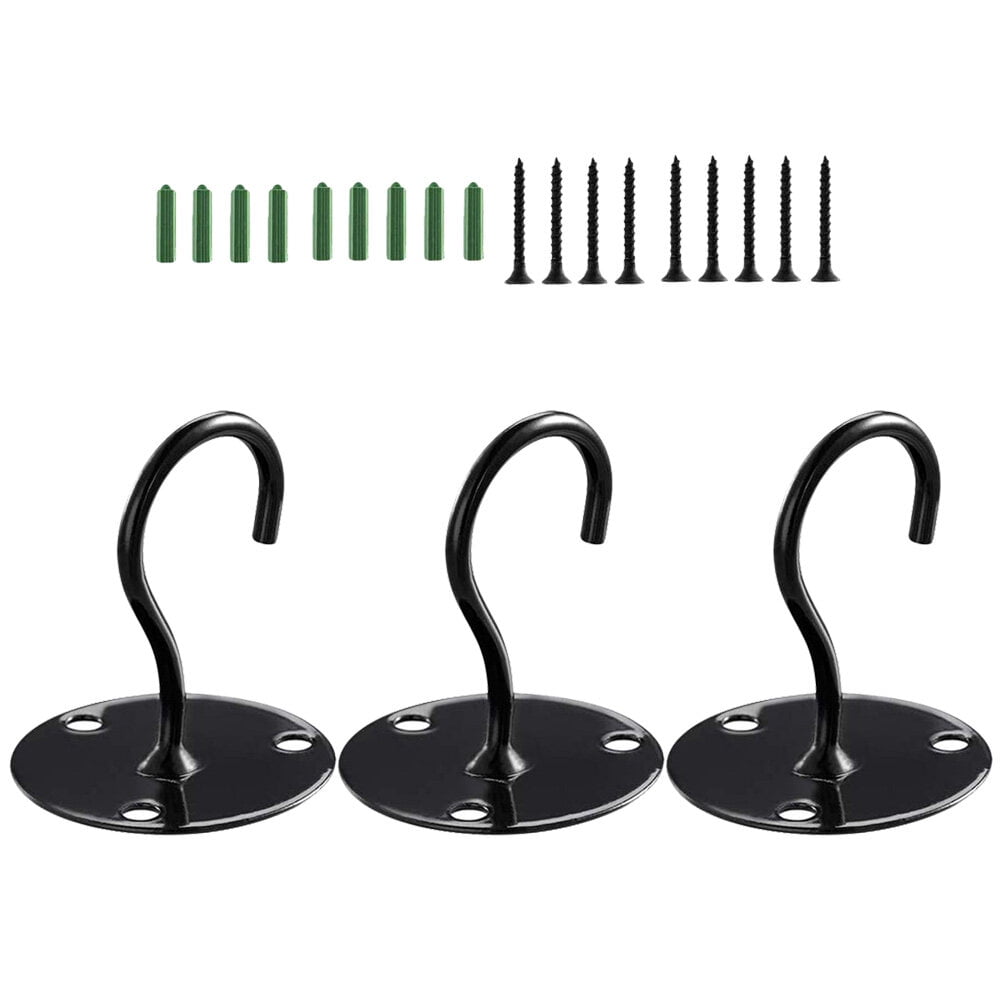 3pcs Ceiling Hanging Hooks Metal Wall Hanging Hooks Heavy Duty Wall
