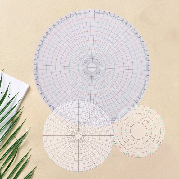 3-Piece Ceramic Round Clay Divider Templates Set for Pottery Making, Acrylic Rotary Circle Stencils, Clay Craft Tools Kit