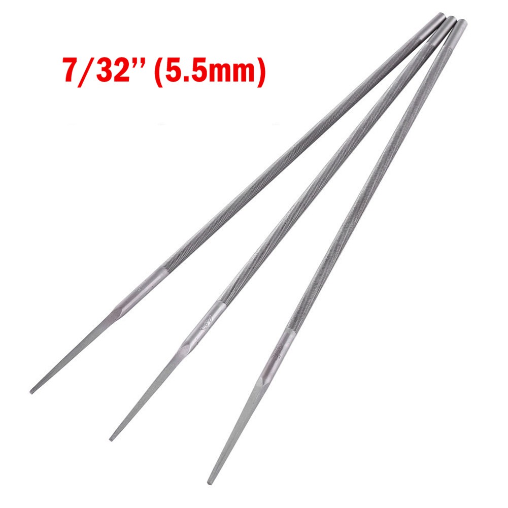3pcs Chainsaw Round Files ening Chainsaw Chains 4 4.8 5.5mm Grinding