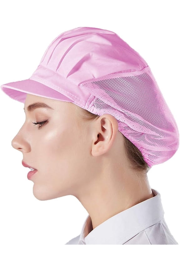 3pcs Chef Hat Kitchen Cooking Chef Cap Food Service Hair Nets(White)