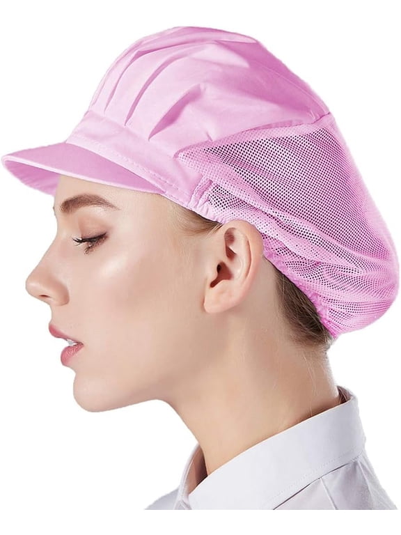 3pcs Chef Hat Kitchen Cooking Chef Cap Food Service Hair Nets(White)