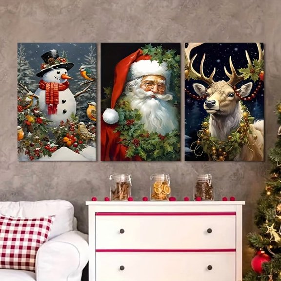 3pcs Chrisma Canvas Poster, Modern Art, Witching Hour Poster, Coven Poster, Halloween Art, Ideal Gift for Bedroom, Decorative Wall Art, Wall Decor, Autumn Decor, Wall Decor, Room Decor, Unframed