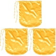 thumbnail image 1 of FONDOTIN 3-Pack Yellow Christmas Drawstring Bags for Holiday Storage and Festive Organization, 1 of 7